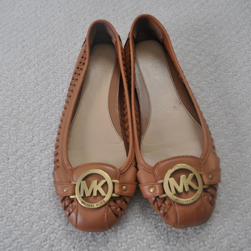 Michael Kors Fulton Woven Leather Moccasin Flats 7